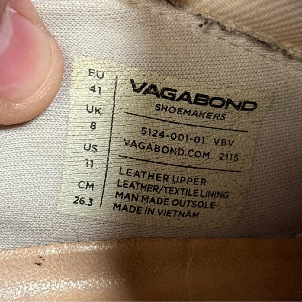 Vagabond Judy Platform sneaker,Leather,Size 11,Made in Vietnam